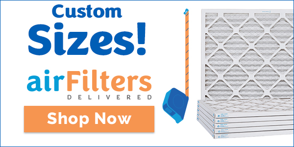 custom size air filter delivered advertisement