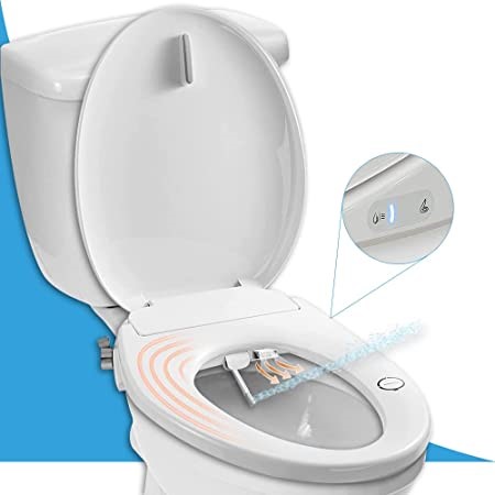 Graphic image of a toilet with a bidet.